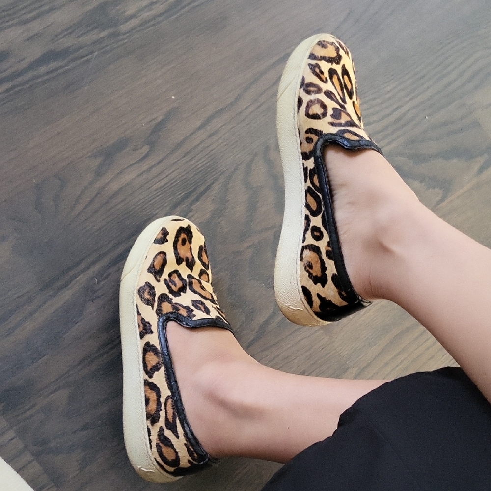 Well Worn Sneakers Leopard Print Slip-On